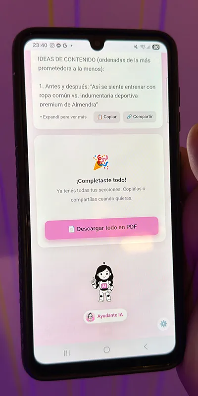 Un perfil de Instagram armado con la ayuda de la inteligencia artificial